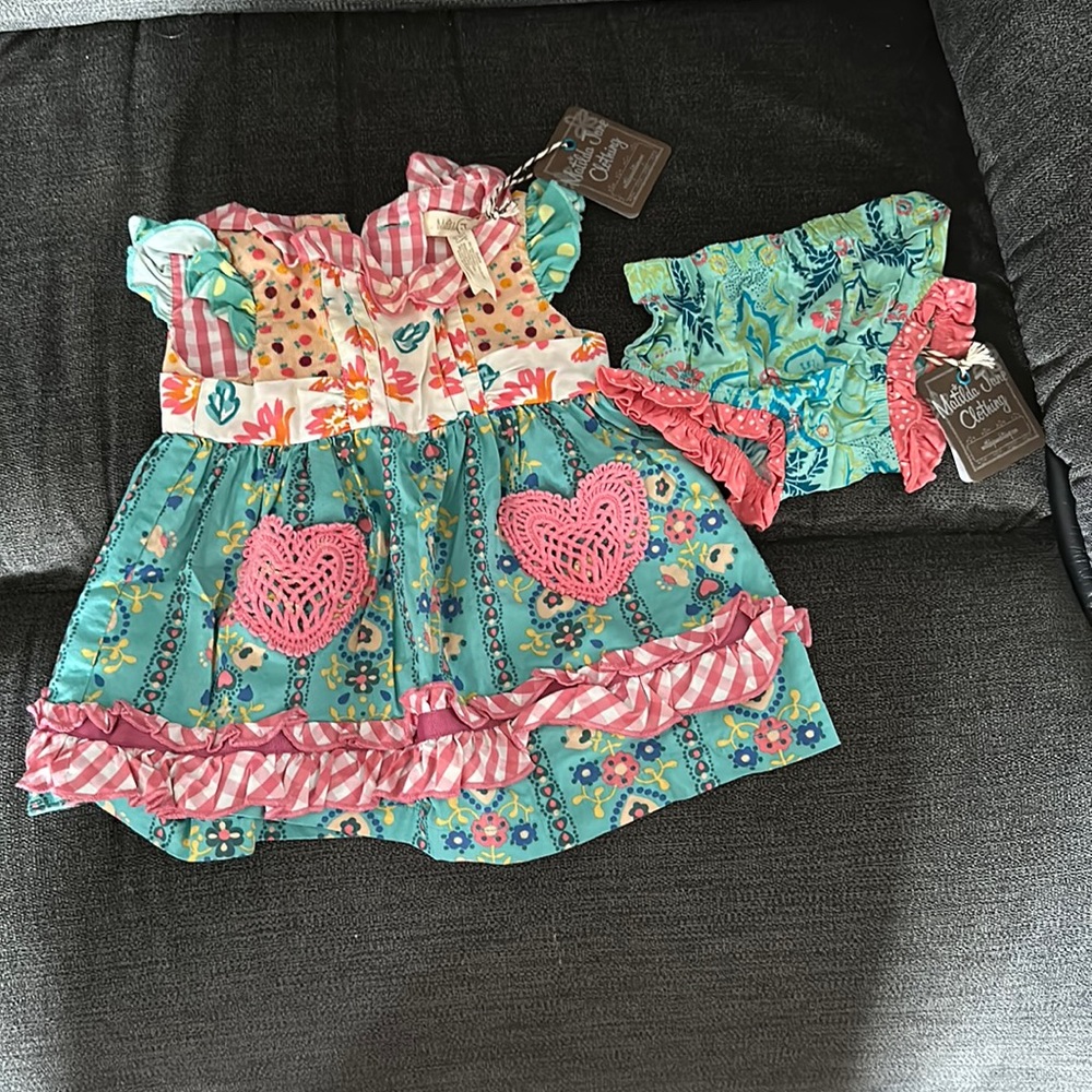 Matilda Jane Baby Dress and Bloomers Size 3-6 months